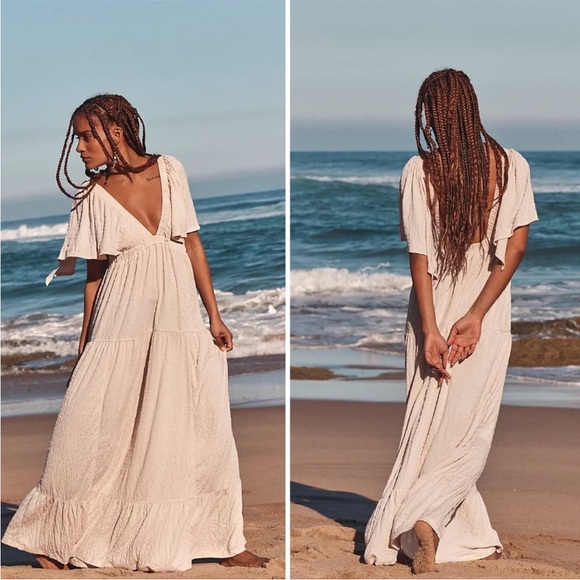 Free People Dresses & Skirts - NWT Free People Beach Light Pink La La Maxi Dress